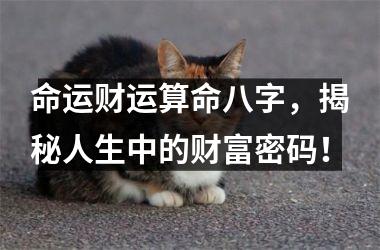 <h3>命运财运算命八字，揭秘人生中的财富密码！