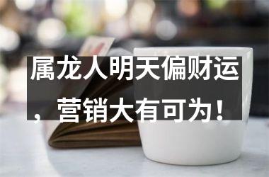 <h3>属龙人明天偏财运，营销大有可为！