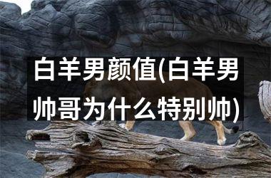 <h3>白羊男颜值(白羊男帅哥为什么特别帅)