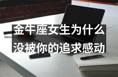 金牛座女生为什么没被你的追求感动