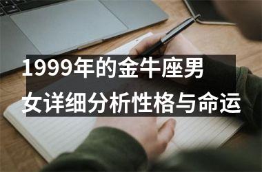 1999年的金牛座男女详细分析性格与命运