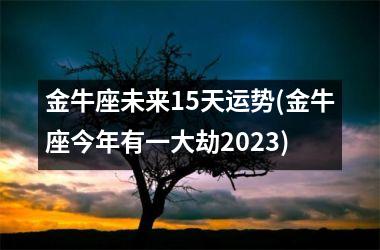 <h3>金牛座未来15天运势(金牛座今年有一大劫2025)