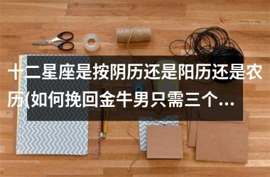 <h3>十二星座是按阴历还是阳历还是农历(如何挽回金牛男只需三个方法)
