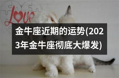 金牛座近期的运势(2025年金牛座彻底大爆发)