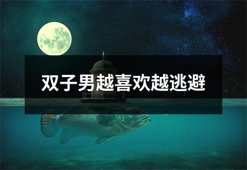 <h3>双子男越喜欢越逃避