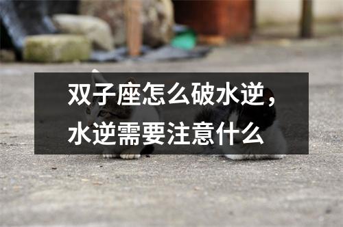 <h3>双子座怎么破水逆，水逆需要注意什么