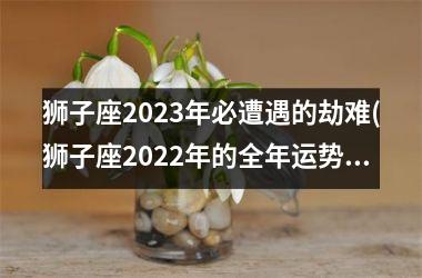 狮子座2023年必遭遇的劫难(狮子座2022年的全年运势)