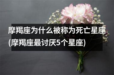 <h3>摩羯座为什么被称为死亡星座(摩羯座最讨厌5个星座)
