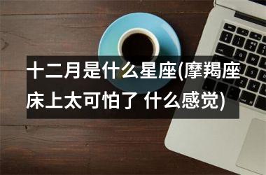 十二月是什么星座(摩羯座床上太可怕了 什么感觉)