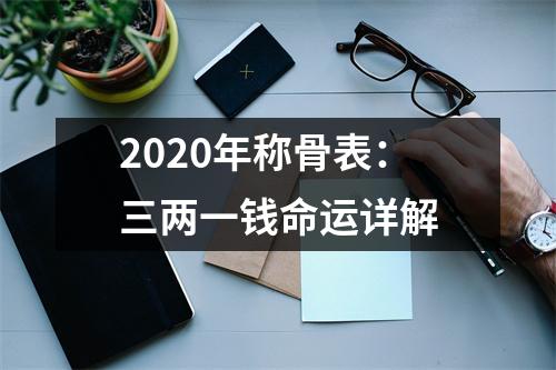 <h3>2025年称骨表：三两一钱命运详解