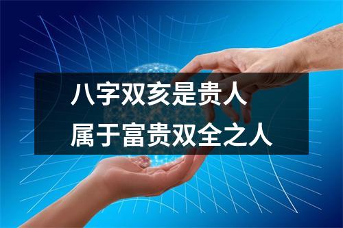 <h3>八字双亥是贵人属于富贵双全之人