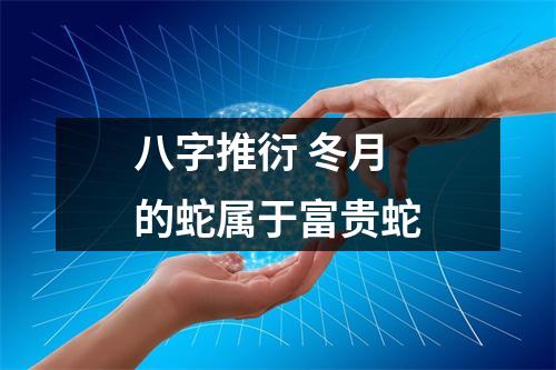 <h3>八字推衍冬月的蛇属于富贵蛇