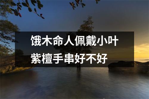 <h3>饿木命人佩戴小叶紫檀手串好不好