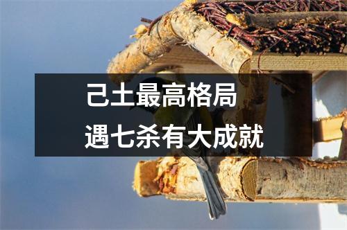 <h3>己土高格局遇七杀有大成就