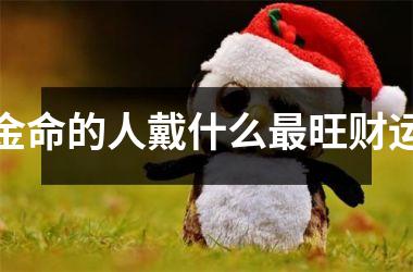 <h3>金命的人戴什么旺财运