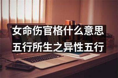 <h3>女命伤官格什么意思 五行所生之异性五行
