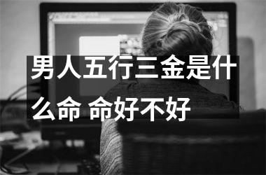 <h3>男人五行三金是什么命 命好不好