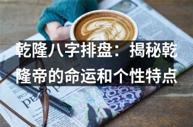 <h3>乾隆八字排盘：揭秘乾隆帝的命运和个性特点