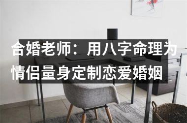 <h3>合婚老师：用八字命理为情侣量身定制恋爱婚姻