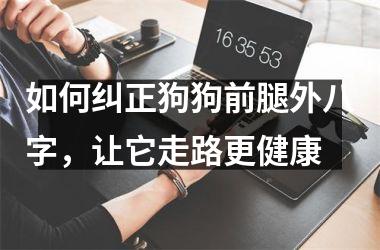 <h3>如何纠正狗狗前腿外八字，让它走路更健康