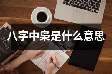 八字中枭是什么意思