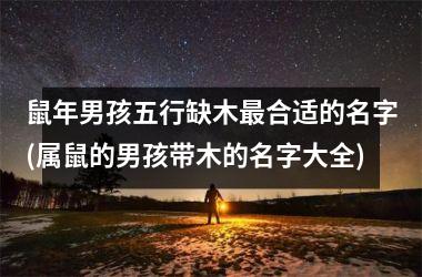 <h3>鼠年男孩五行缺木最合适的名字(属鼠的男孩带木的名字大全)