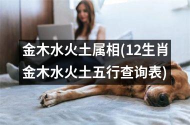 金木水火土属相(12生肖金木水火土五行查询表)