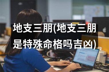 <h3>地支三朋(地支三朋是特殊命格吗吉凶)
