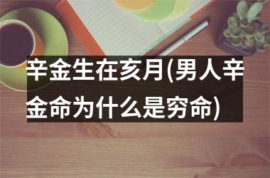<h3>辛金生在亥月(男人辛金命为什么是穷命)