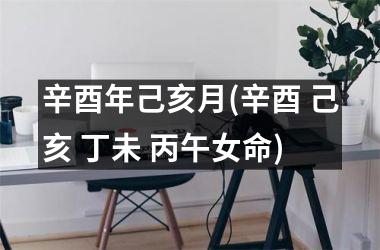 <h3>辛酉年己亥月(辛酉 己亥 丁未 丙午女命)