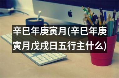 辛巳年庚寅月(辛巳年庚寅月戊戌日五行主什么)