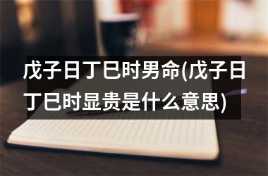 <h3>戊子日丁巳时男命(戊子日丁巳时显贵是什么意思)