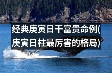 经典庚寅日干富贵命例(庚寅日柱最厉害的格局)