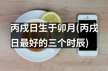 <h3>丙戌日生于卯月(丙戌日最好的三个时辰)