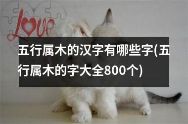 <h3>五行属木的汉字有哪些字(五行属木的字大全800个)