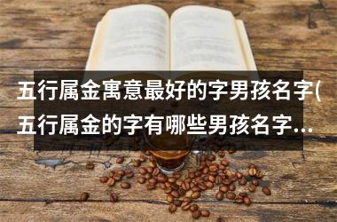 <h3>五行属金寓意最好的字男孩名字(五行属金的字有哪些男孩名字大全)