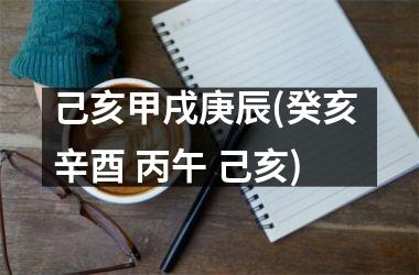 <h3>己亥甲戌庚辰(癸亥 辛酉 丙午 己亥)