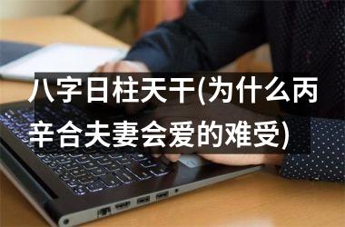 <h3>八字日柱天干(为什么丙辛合夫妻会爱的难受)