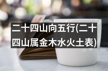 <h3>二十四山向五行(二十四山属金木水火土表)