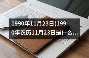 1990年11月23日(1990年农历11月23日是什么命)