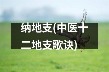 <h3>纳地支(中医十二地支歌诀)