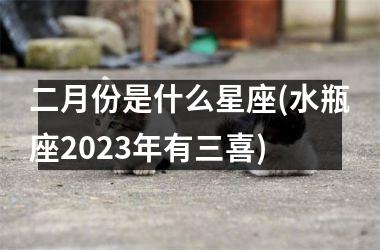 二月份是什么星座(水瓶座2023年有三喜)