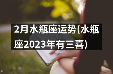 2月水瓶座运势(水瓶座2023年有三喜)