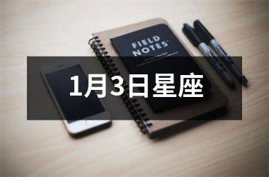 <h3>1月3日星座