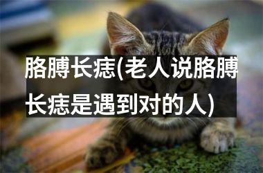 胳膊长痣(老人说胳膊长痣是遇到对的人)