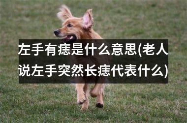<h3>左手有痣是什么意思(老人说左手突然长痣代表什么)