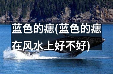 蓝色的痣(蓝色的痣在风水上好不好)