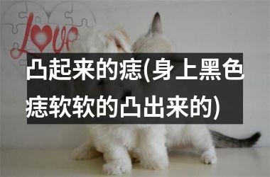 凸起来的痣(身上黑色痣软软的凸出来的)