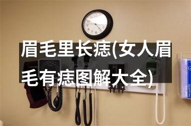 眉毛里长痣(女人眉毛有痣图解大全)