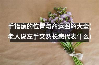 手指痣的位置与命运图解大全(老人说左手突然长痣代表什么)